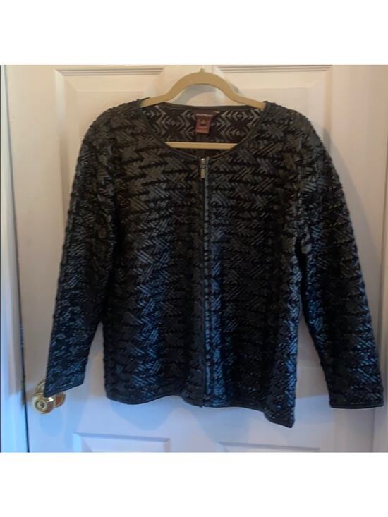 Multiples Jackets & Blazers - Multiples L black cut out jacket